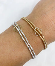 Load image into Gallery viewer, Double Love Bracelet Acorn Home + Apparel