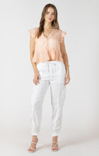 Load image into Gallery viewer, Peachy Pink Ruffle Tank Acorn Home + Apparel