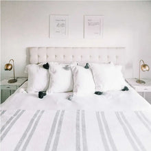 Load image into Gallery viewer, Pokoloko Moroccan Pom Blanket Pokoloko