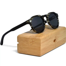 Load image into Gallery viewer, GoWood Panto Sunglasses Acorn Home + Apparel
