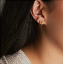 Load image into Gallery viewer, Sleeper Hoop Earrings Acorn Home + Apparel