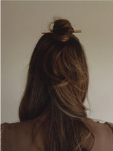 Load image into Gallery viewer, Olivewood Hair Pin Acorn Home + Apparel