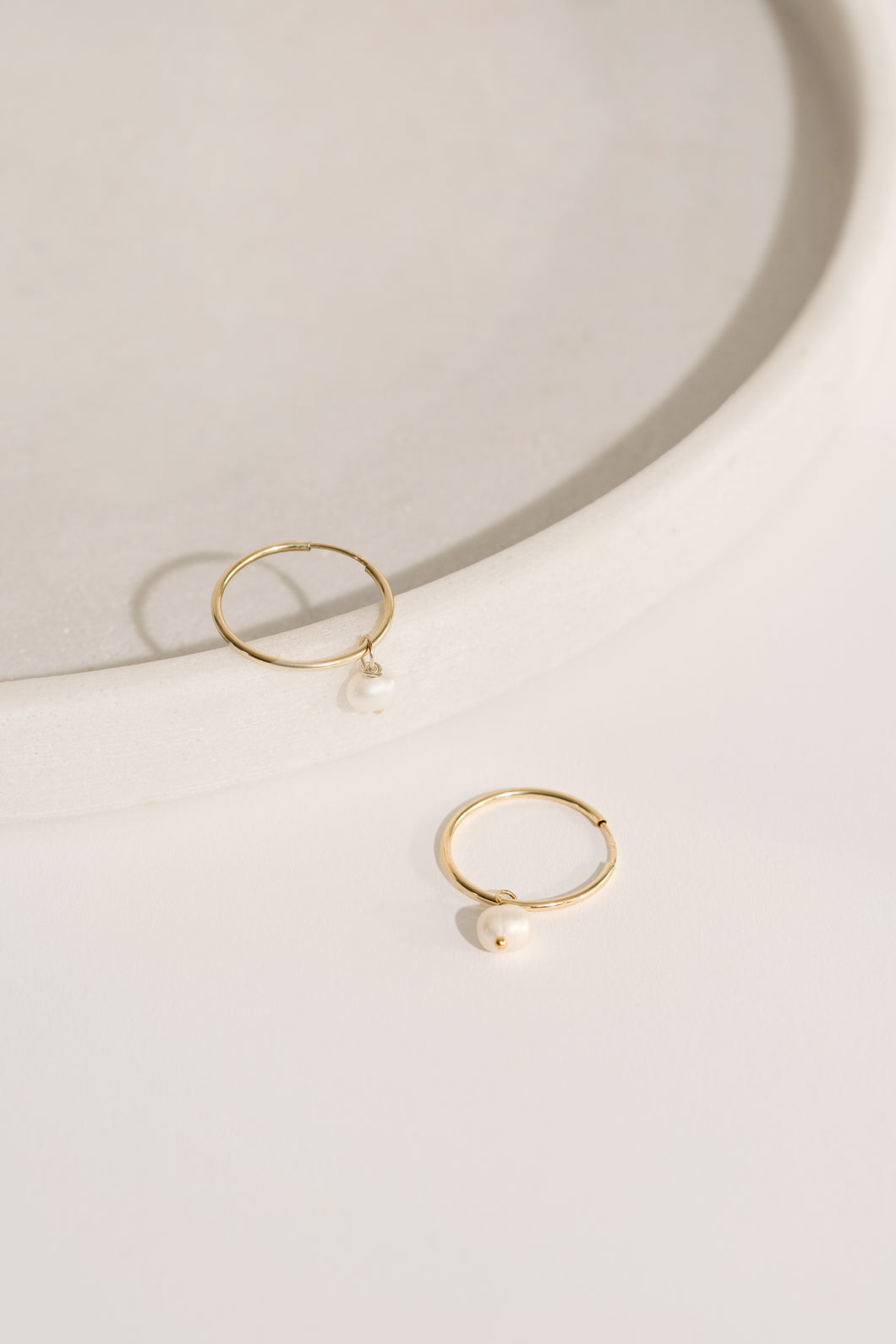 Endless Pearl Hoops