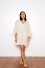 Load image into Gallery viewer, Tofino Towel fair trade cotton muslin cocoon poncho. 
