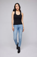 Load image into Gallery viewer, Gentle Fawn Bowen tank, ribbed, racerback, black, Canadian.

