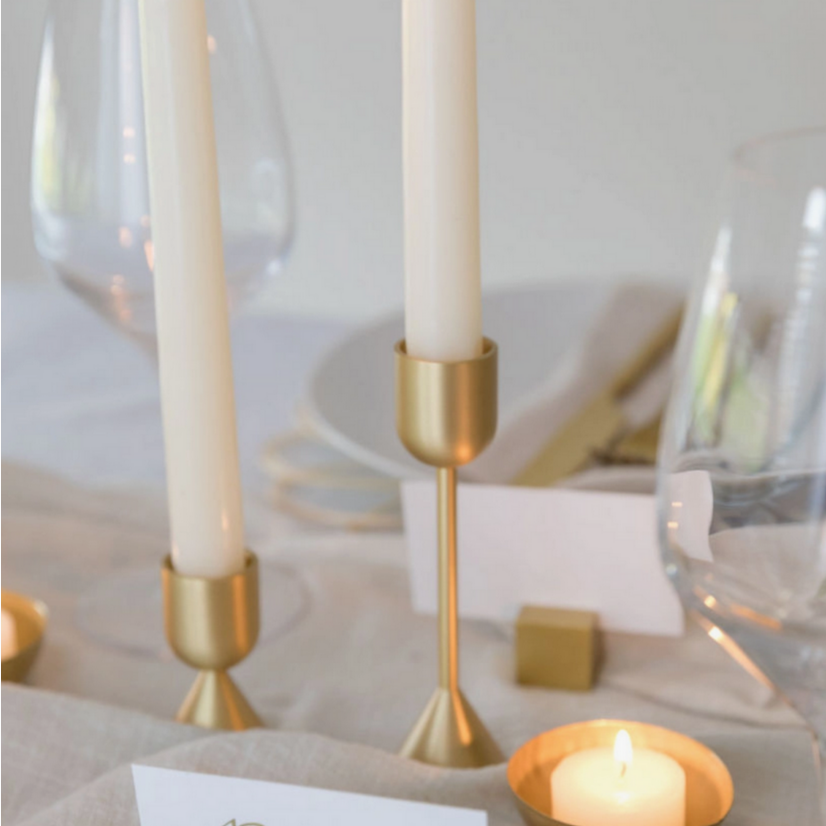 Golden Light Candle Holders