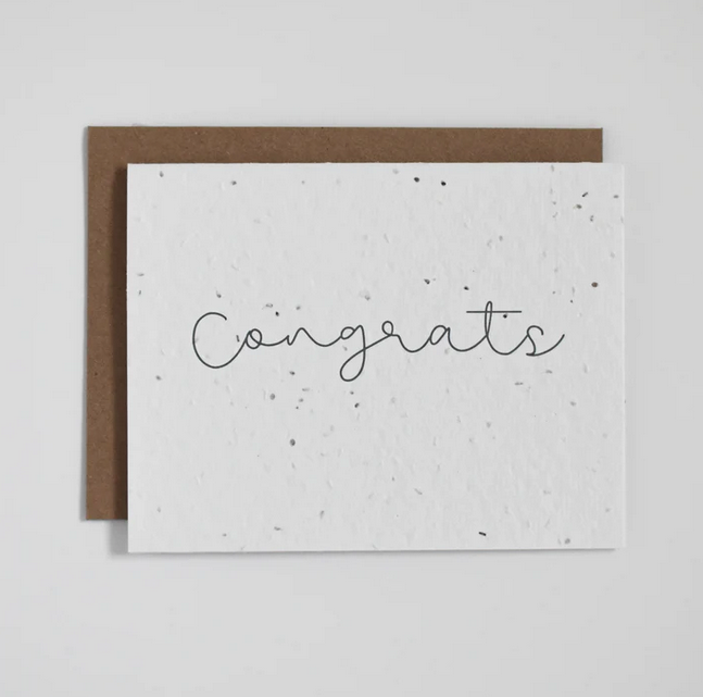 Plantable Greeting Card - Congrats