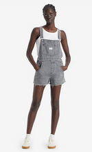 Load image into Gallery viewer, light blue shortall Levi&#39;s vintage Canada overalls shorts
