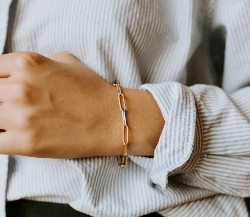 Chunky Paperclip Chain Bracelet