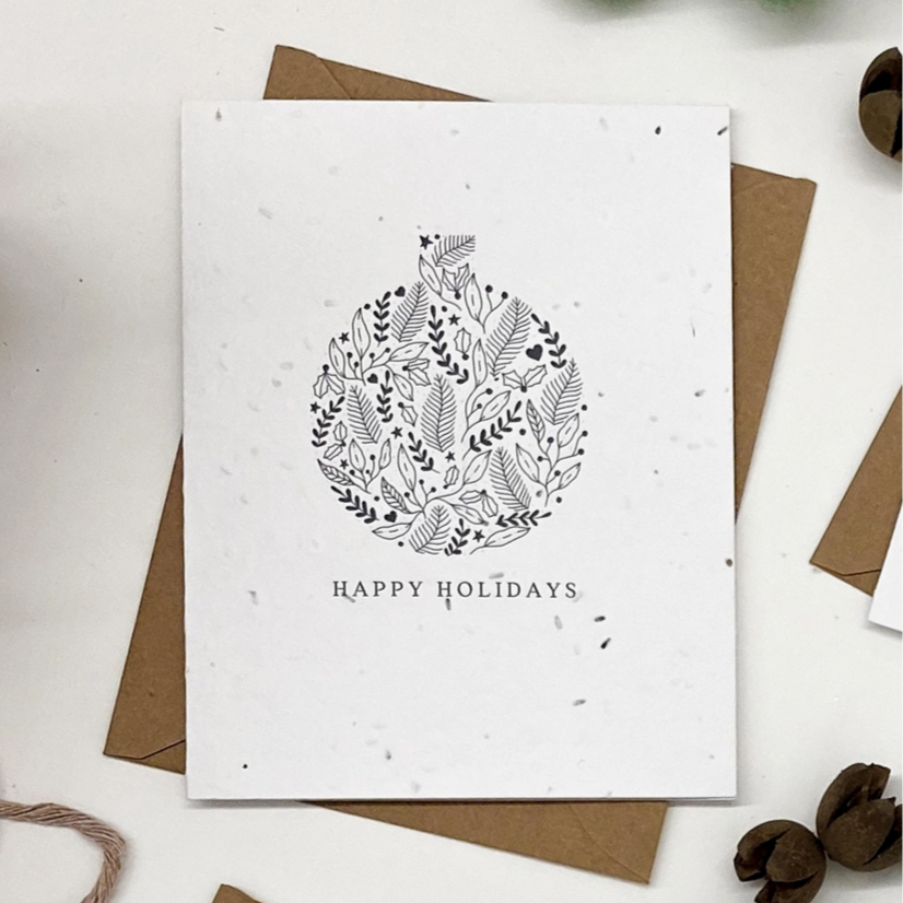 Plantable Greeting Card - Holiday Ornament