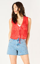 Load image into Gallery viewer, Scarlet Tie-Front Top
