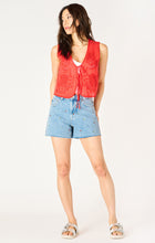 Load image into Gallery viewer, Scarlet Tie-Front Top
