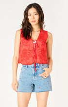 Load image into Gallery viewer, Scarlet Tie-Front Top
