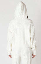Load image into Gallery viewer, Snow Cable Knit Hoodie
