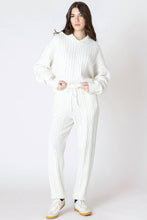 Load image into Gallery viewer, Snow Cable Knit Hoodie
