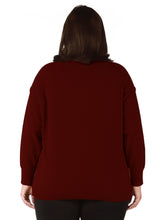 Load image into Gallery viewer, Merlot V-Neck Pullover
