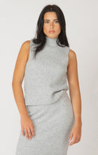 Load image into Gallery viewer, Dex grey mock neck sweater tank, Canadian.
