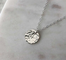 Load image into Gallery viewer, Hammered Medallion Necklace Acorn Home + Apparel
