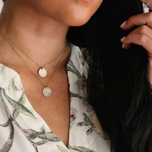 Load image into Gallery viewer, Hammered Medallion Necklace Acorn Home + Apparel
