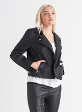 Load image into Gallery viewer, Faux Leather Moto Jacket

