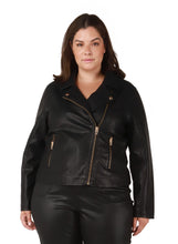 Load image into Gallery viewer, Faux Leather Moto Jacket

