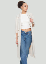 Load image into Gallery viewer, Double Breasted Knit Trench Jacket
